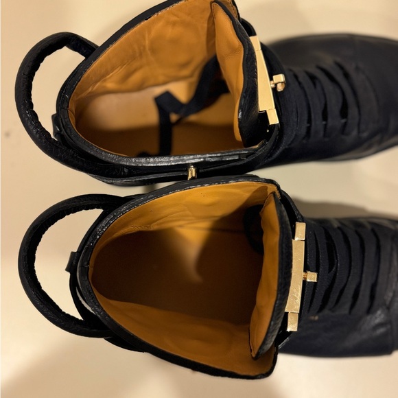 Buscemi Navy and Gold Men's Sneakers - Picture 7 of 9